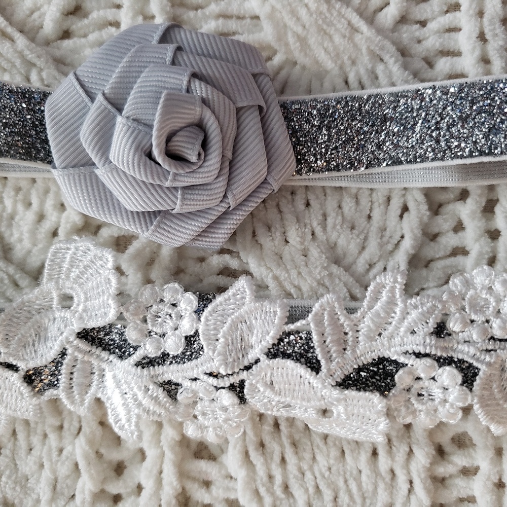 5/$25 Sale - Baby Headbands Set of 2 - Picture 2 of 5